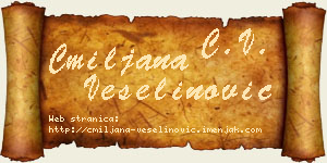 Cmiljana Veselinović vizit kartica